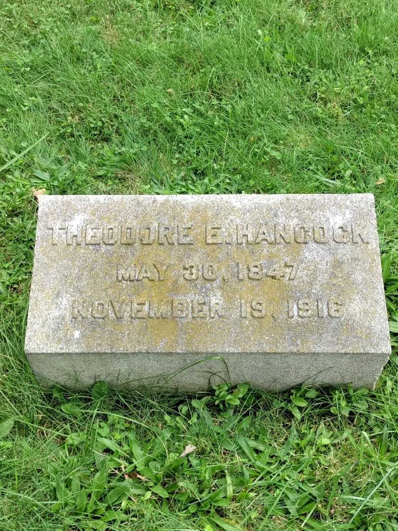 Theodore E. Hancock's grave. Photo 3