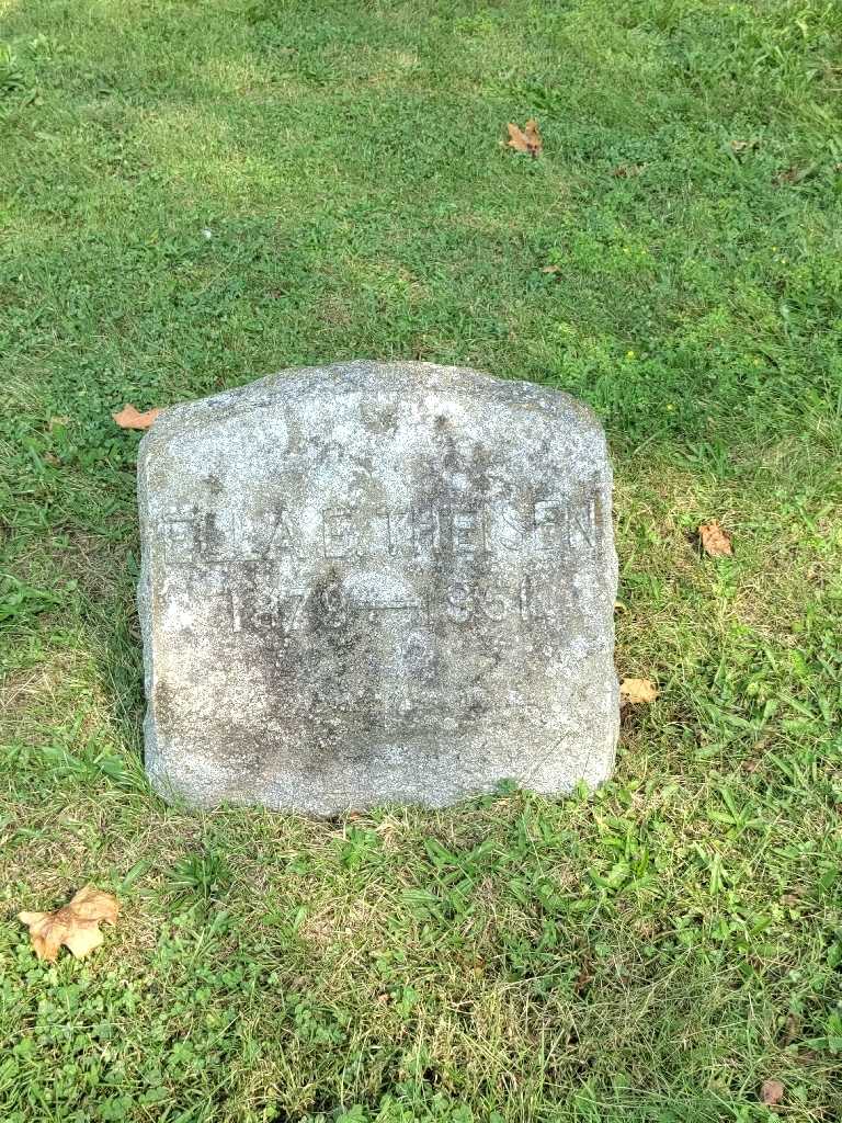 Ella E. Theisen's grave. Photo 2