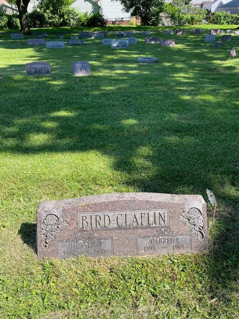 Mildred E. Bird-Claflin's grave. Photo 2