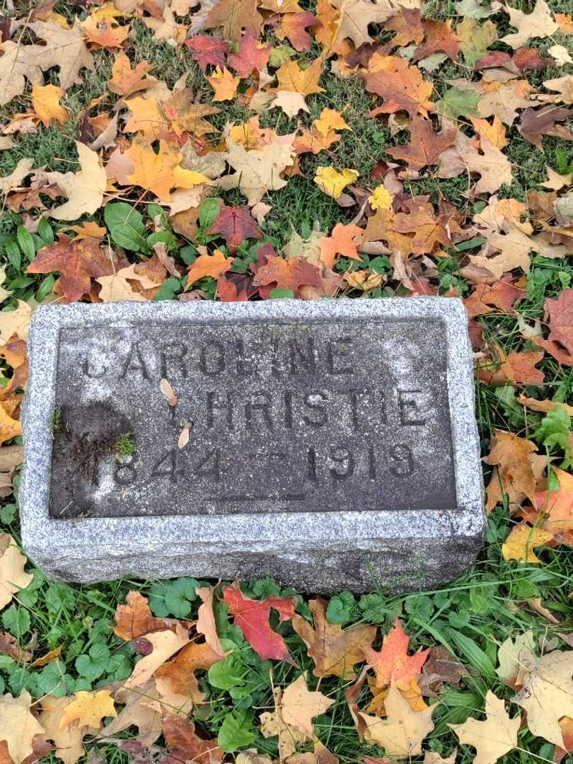 Caroline Christie's grave. Photo 3