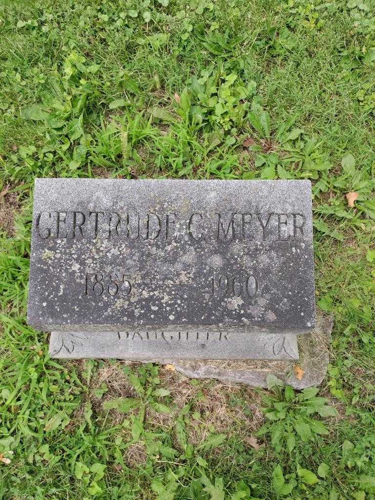 Gertrude C. Meyer's grave. Photo 2
