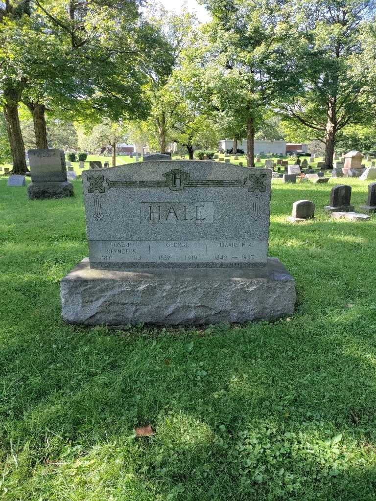 Elizabeth A. Hale's grave. Photo 2