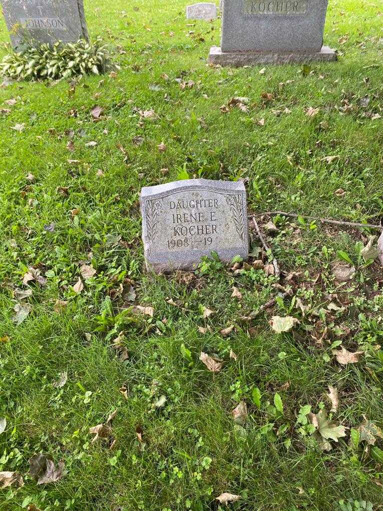 Irene E. Kocher's grave. Photo 2