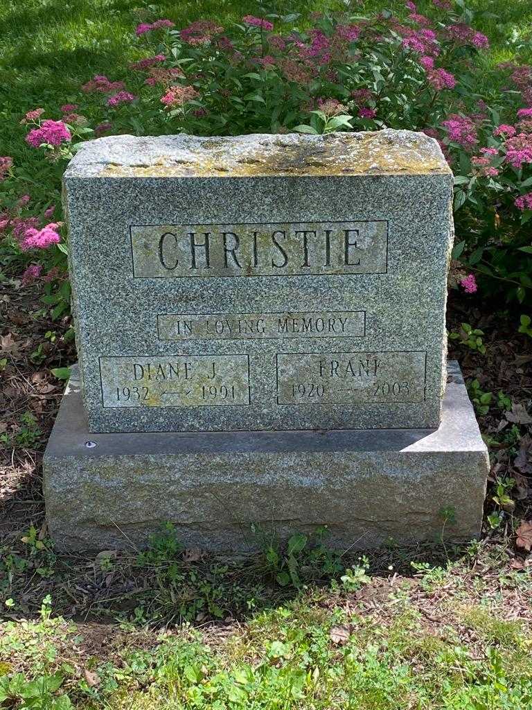 Frank Christie's grave. Photo 3