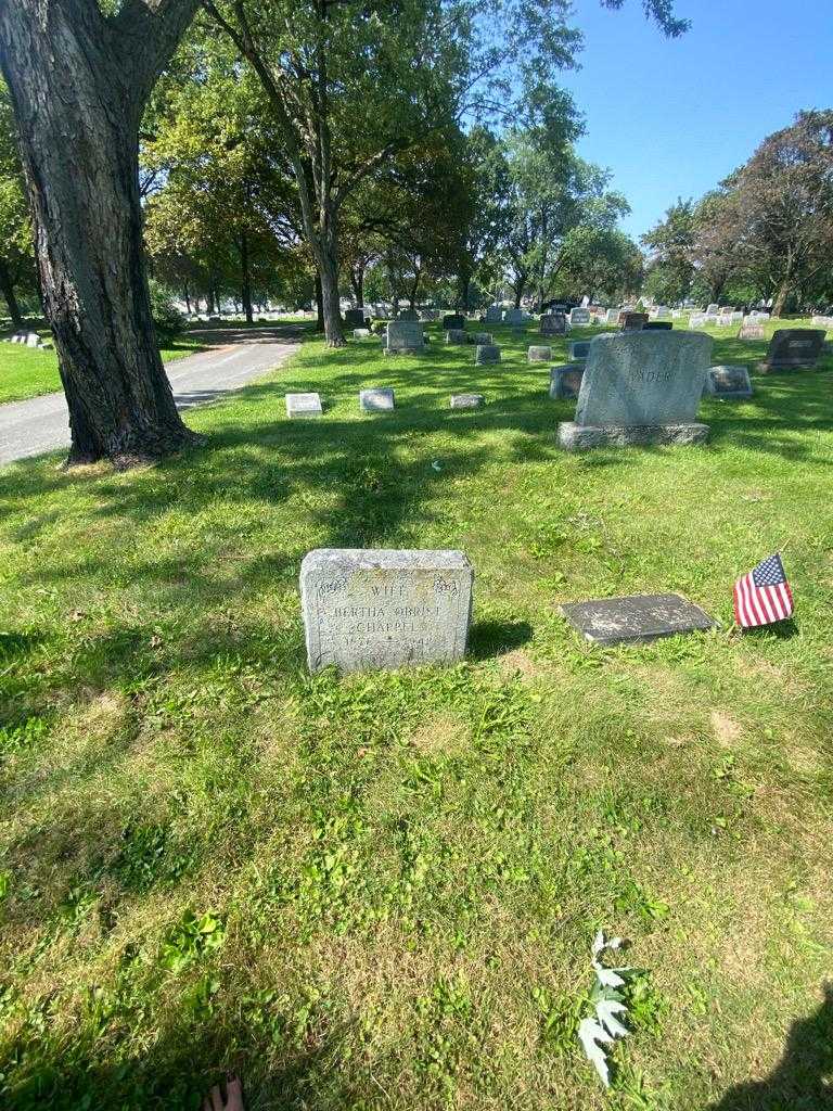 Bertha Obrist Chappel's grave. Photo 1