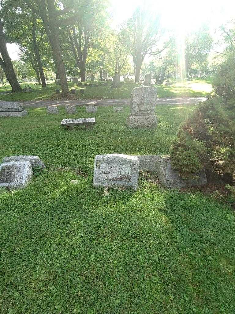 Bertha V. Alletzhauser's grave. Photo 1