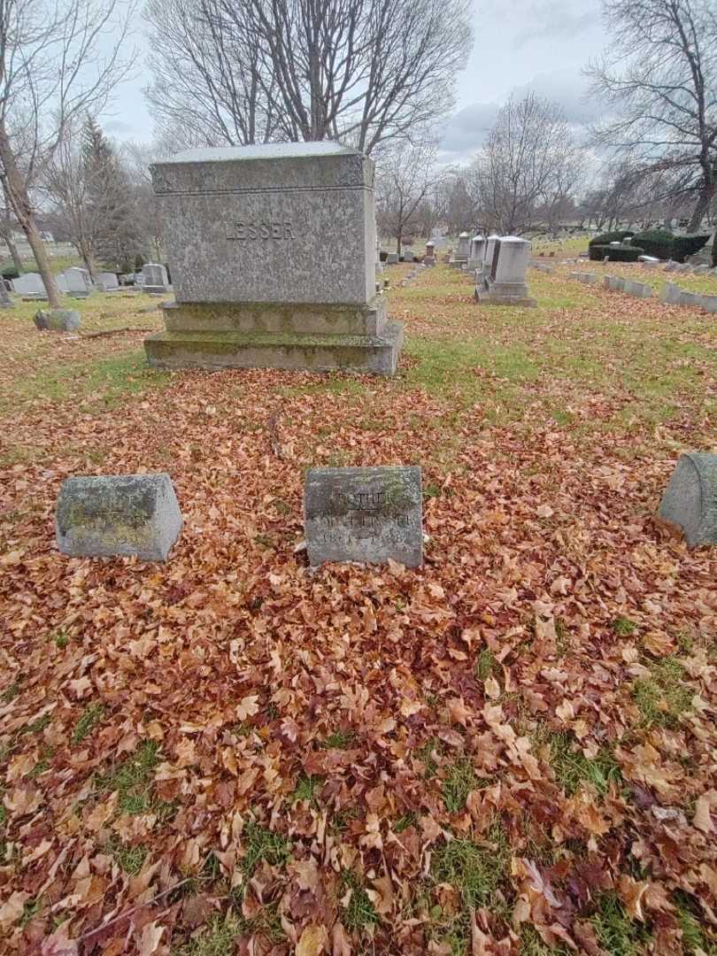 Saul H. "Sol" Lesser's grave. Photo 1