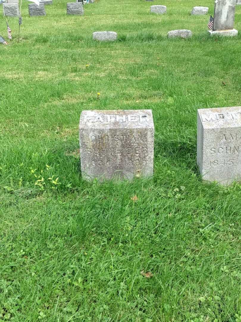 Christian Schneider's grave. Photo 2