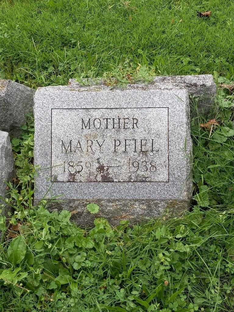 Mary Pfiel's grave. Photo 2