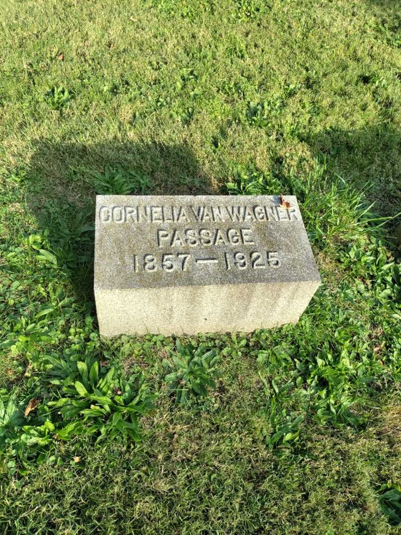 Cornelia A. Van Wagner Passage's grave. Photo 2