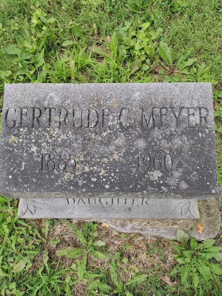 Gertrude C. Meyer's grave. Photo 3