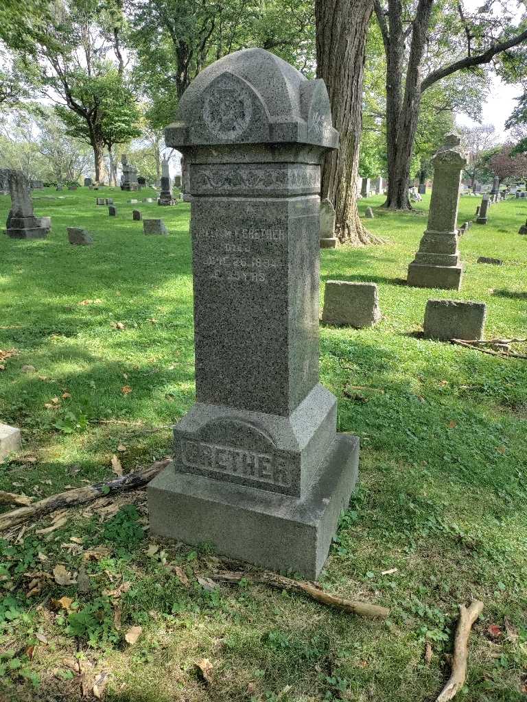 William F. Grether's grave. Photo 3