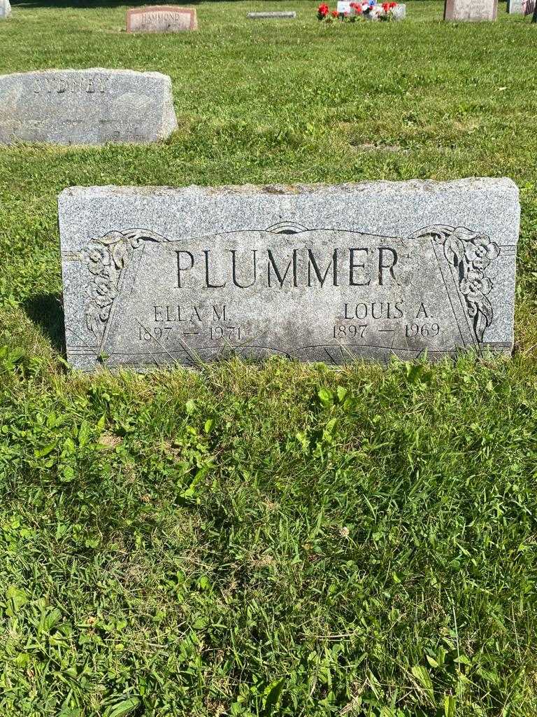 Ella M. Plummer's grave. Photo 3