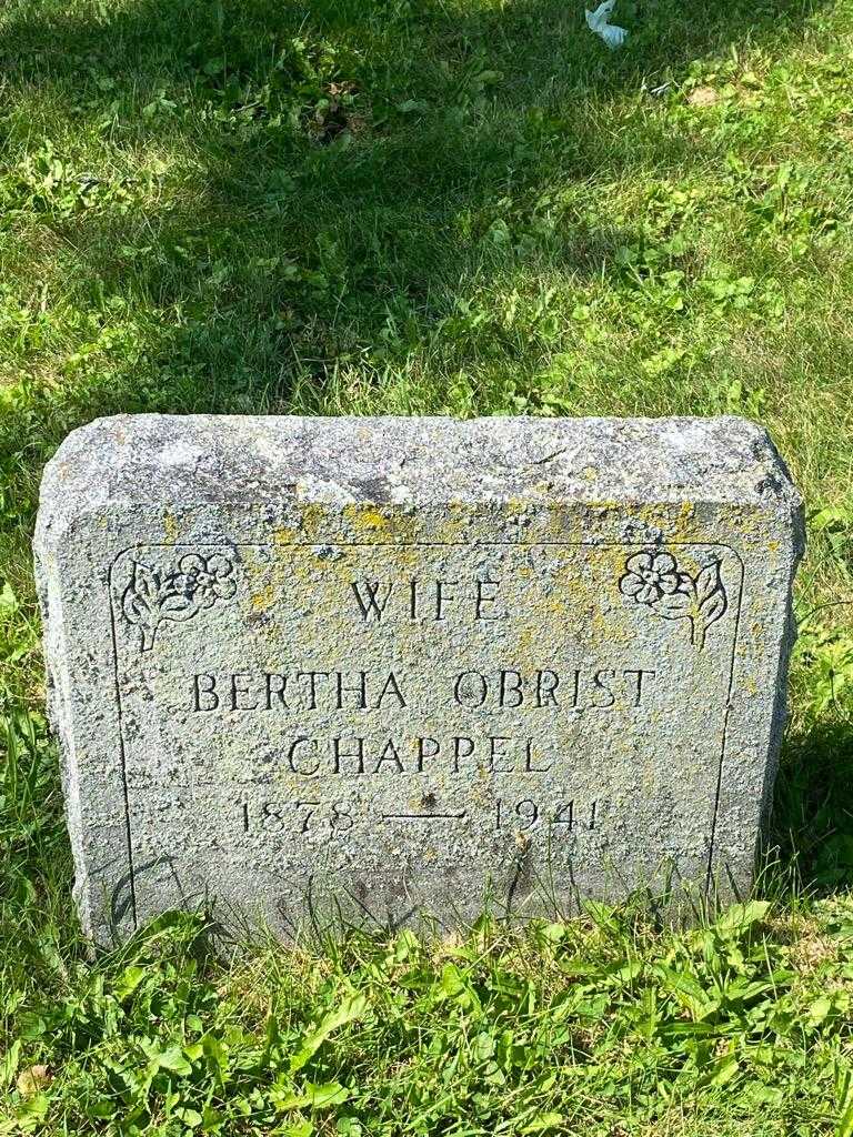 Bertha Obrist Chappel's grave. Photo 3