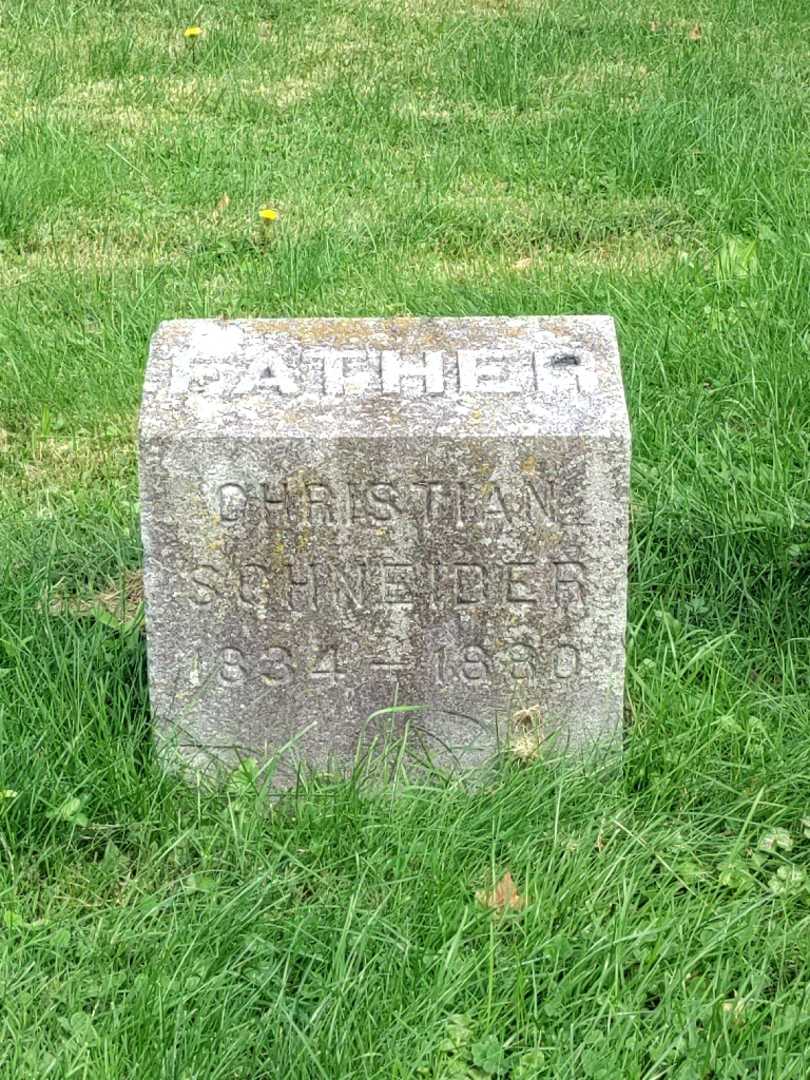 Christian Schneider's grave. Photo 3