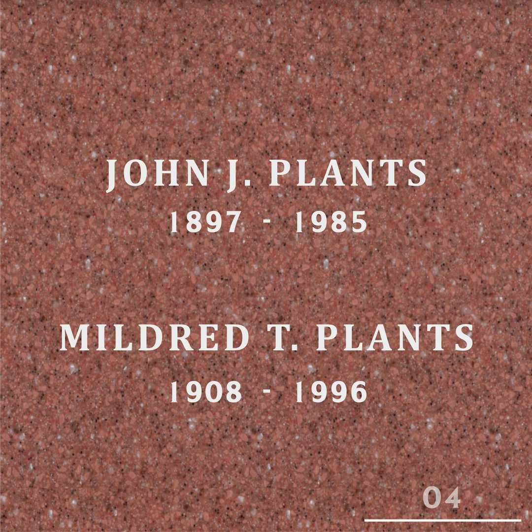 Mildred T. Plants's grave