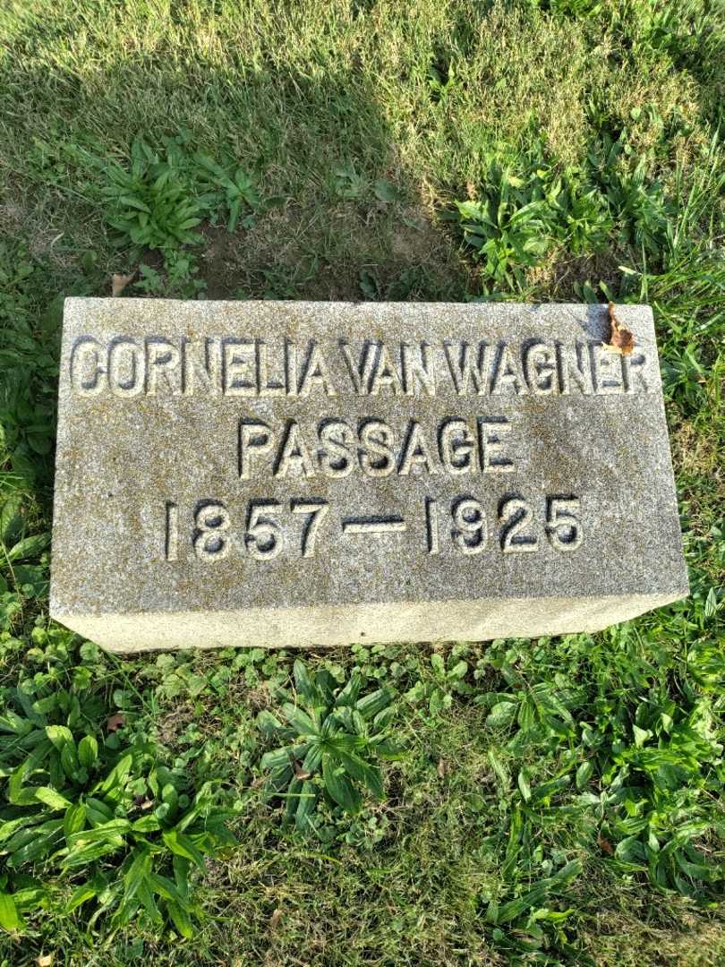 Cornelia A. Van Wagner Passage's grave. Photo 3