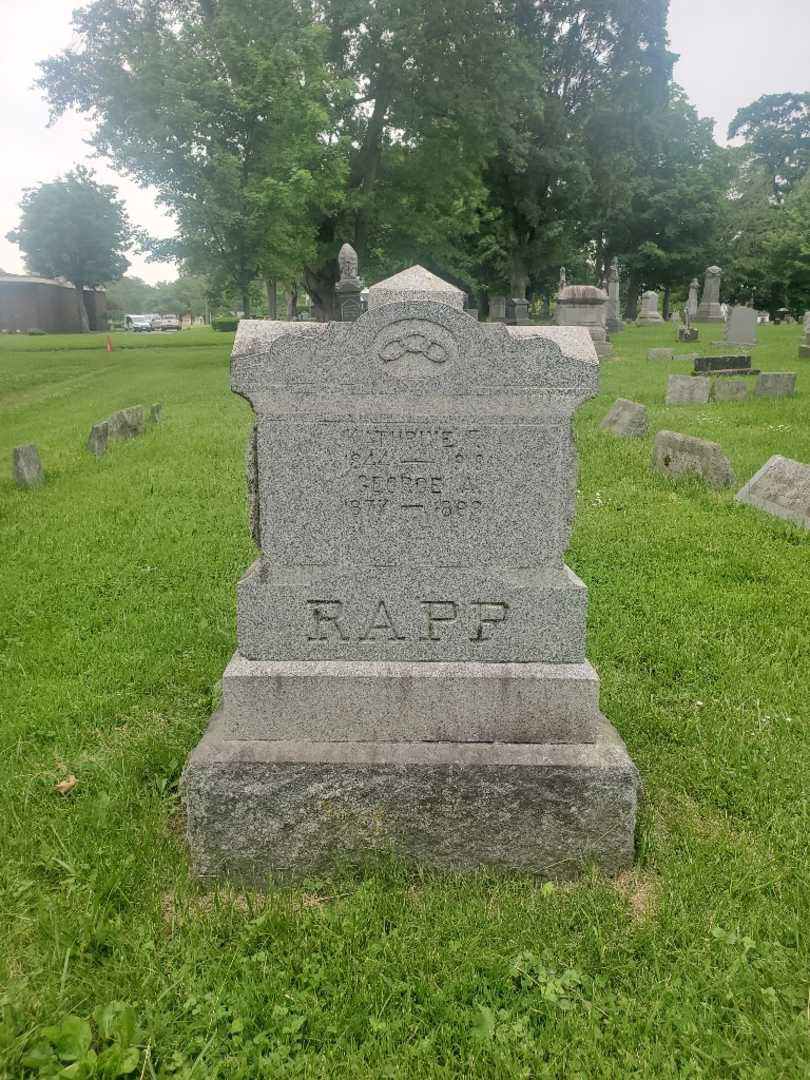 George A. Rapp's grave. Photo 3