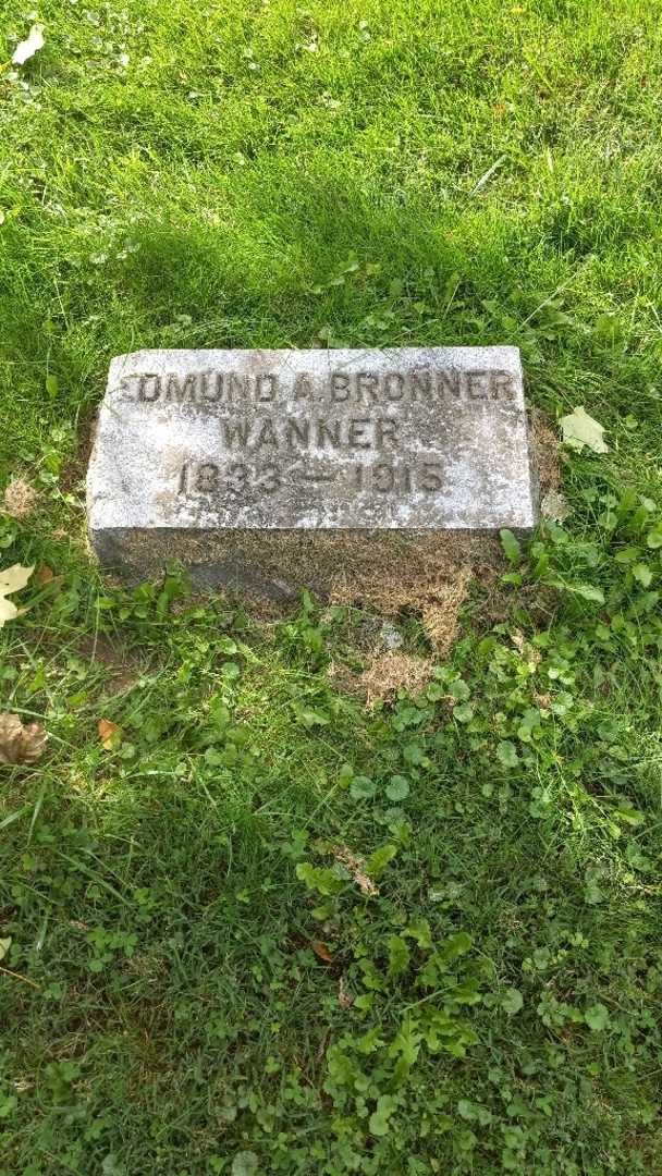 Edmund A. Bronner Wanner's grave. Photo 2