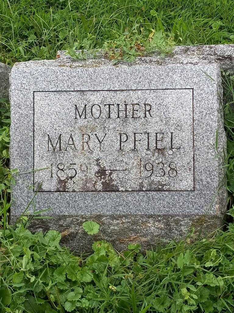 Mary Pfiel's grave. Photo 3