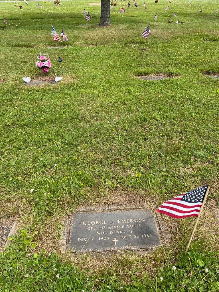 George J. Emerson's grave. Photo 2
