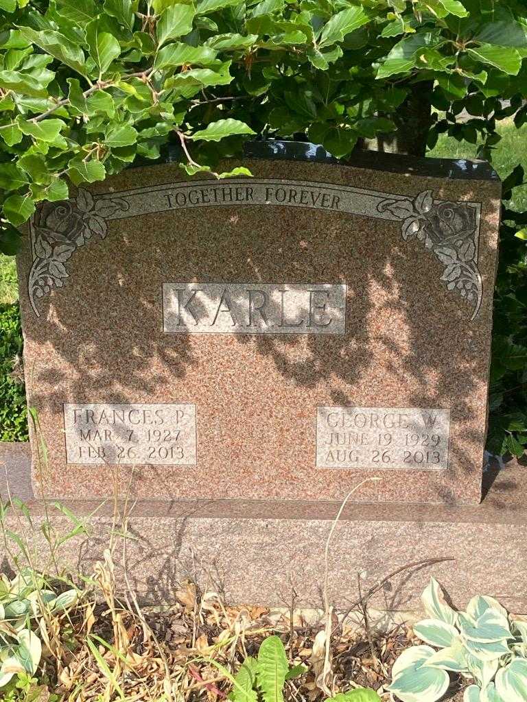George W. Karle's grave. Photo 3