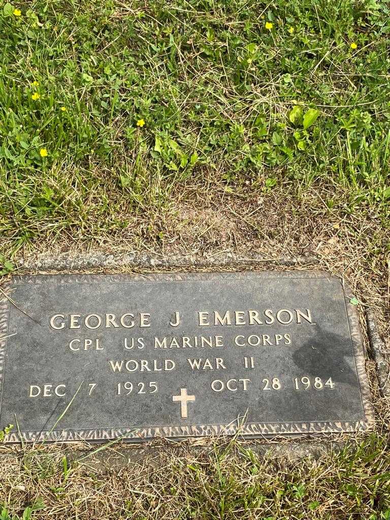 George J. Emerson's grave. Photo 3