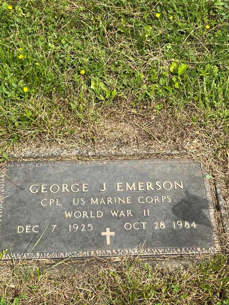 George J. Emerson's grave. Photo 3
