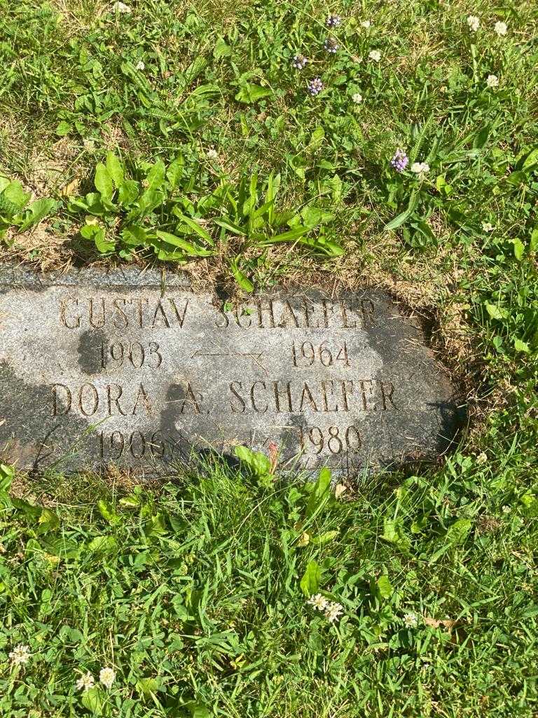 Dora A. Schafer's grave. Photo 3