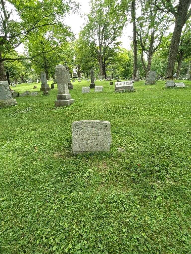 Albertina Schlicht Steingraber's grave. Photo 2