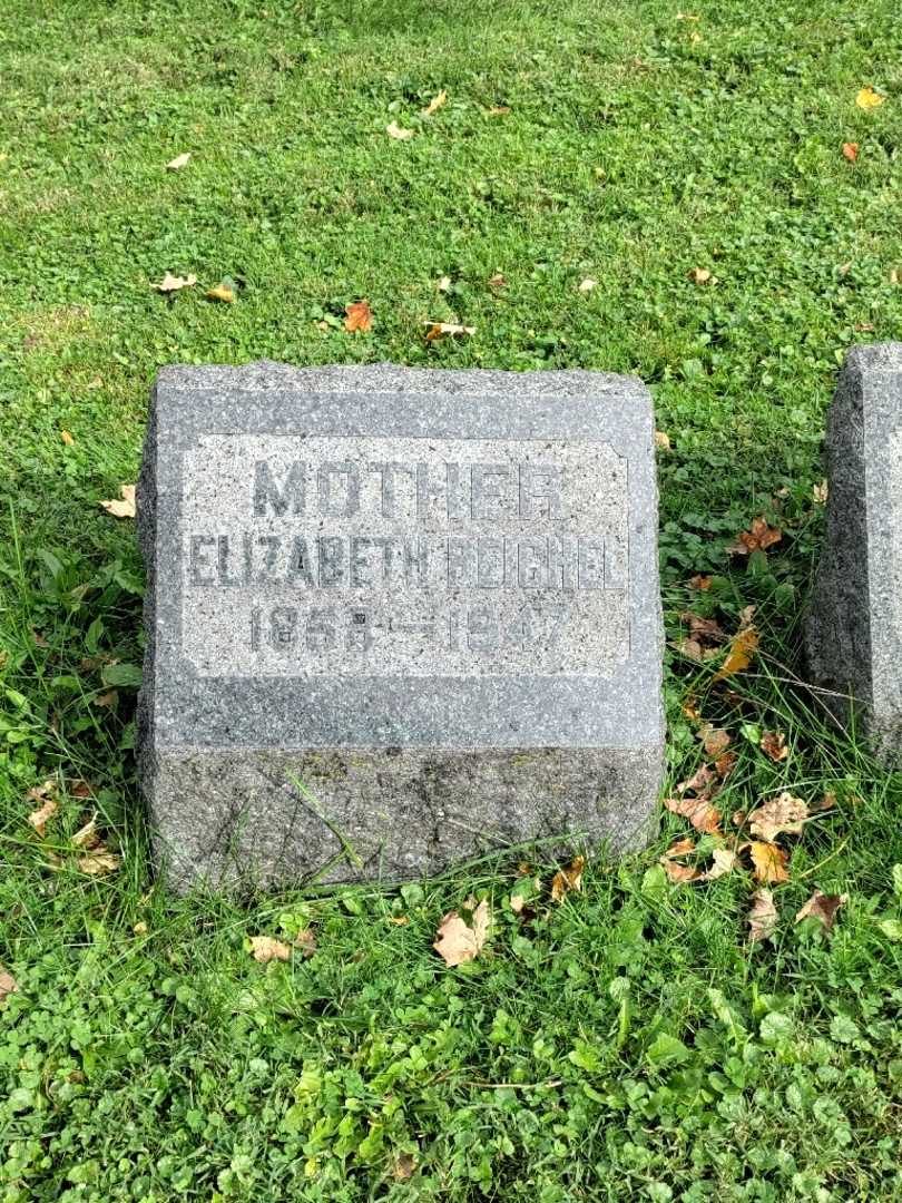 Elizabeth Reichel's grave. Photo 2