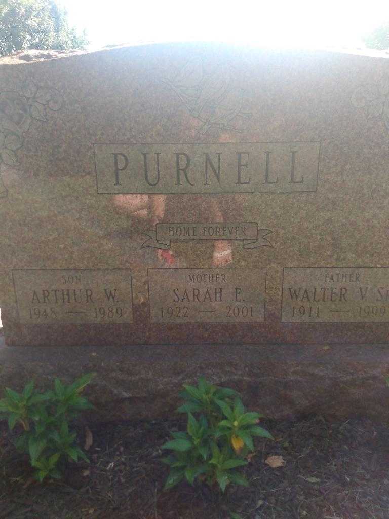 Sarah E. Purnell's grave. Photo 3
