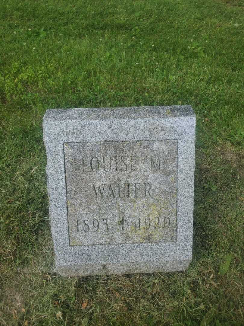 Louise M. "Baby" Walter's grave. Photo 3