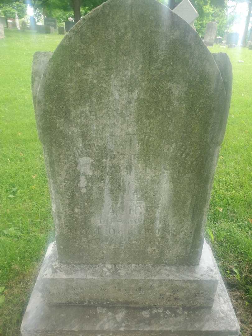 Alice Adell Thrasher's grave. Photo 1