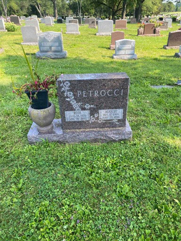 August Petrocci's grave. Photo 2