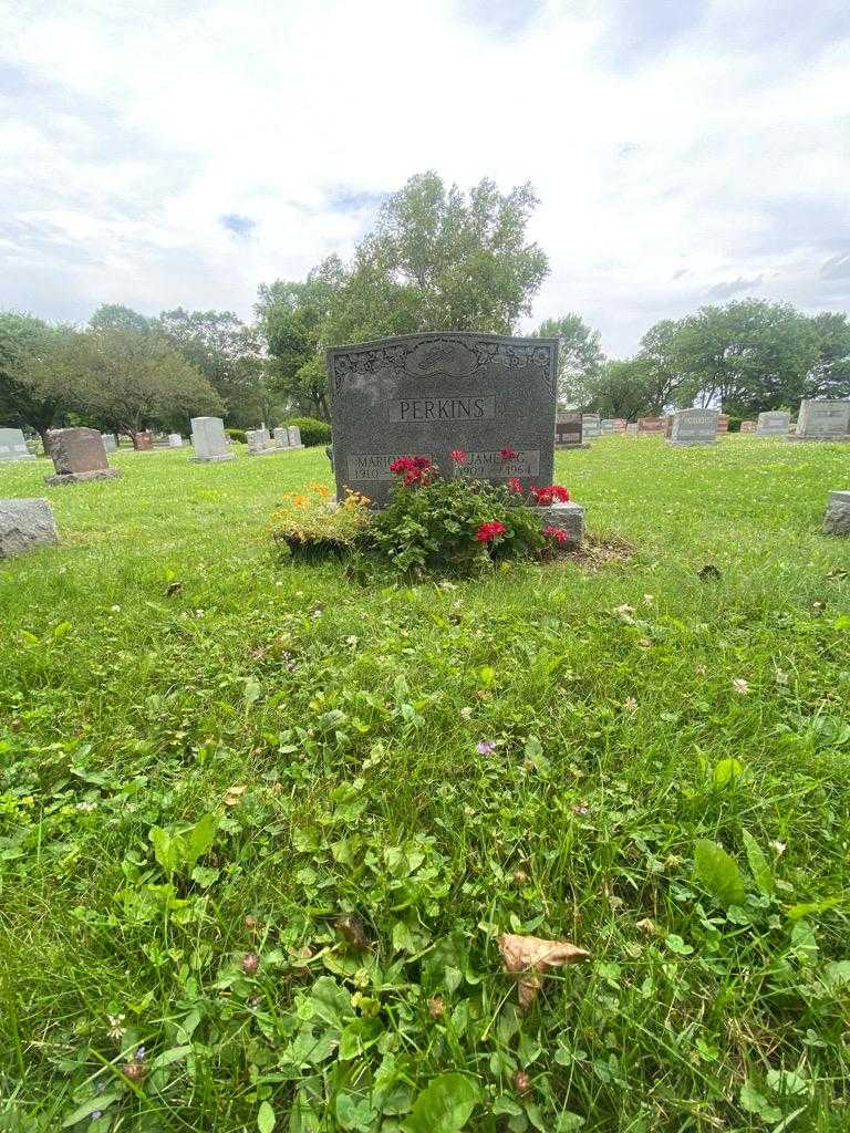 Marion A. Perkins's grave. Photo 1