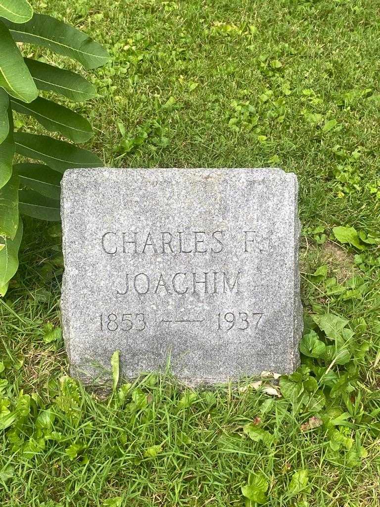 Charles F. Joachim's grave. Photo 3