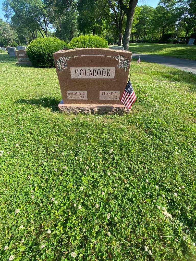 Frank G. Holbrook's grave. Photo 1