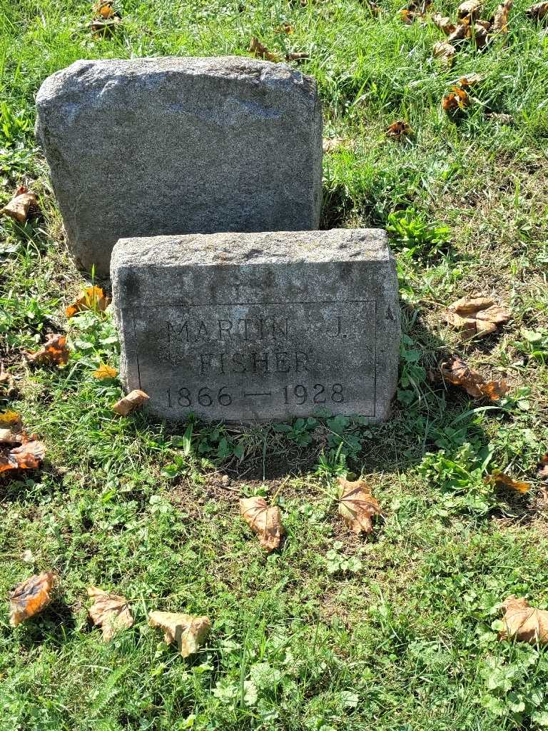 Martin J H Fisher's grave. Photo 2