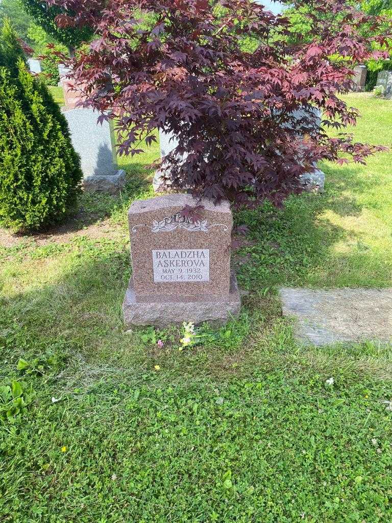 Baladzha Askerova's grave. Photo 2