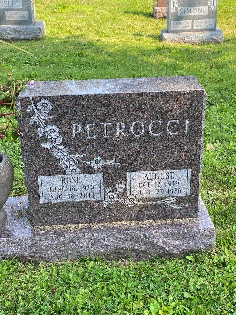 August Petrocci's grave. Photo 3