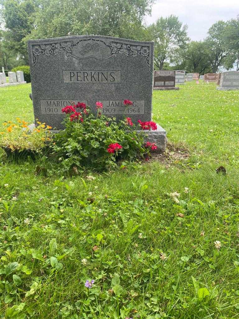 Marion A. Perkins's grave. Photo 2