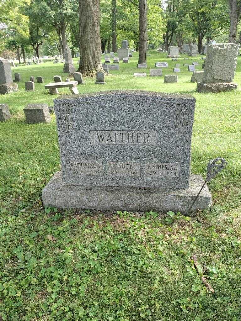 Katherine G. Walther's grave. Photo 2