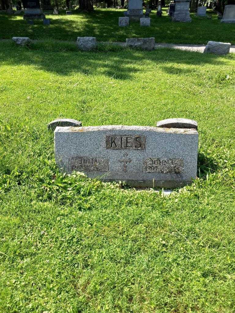 John George Kies Junior's grave. Photo 1