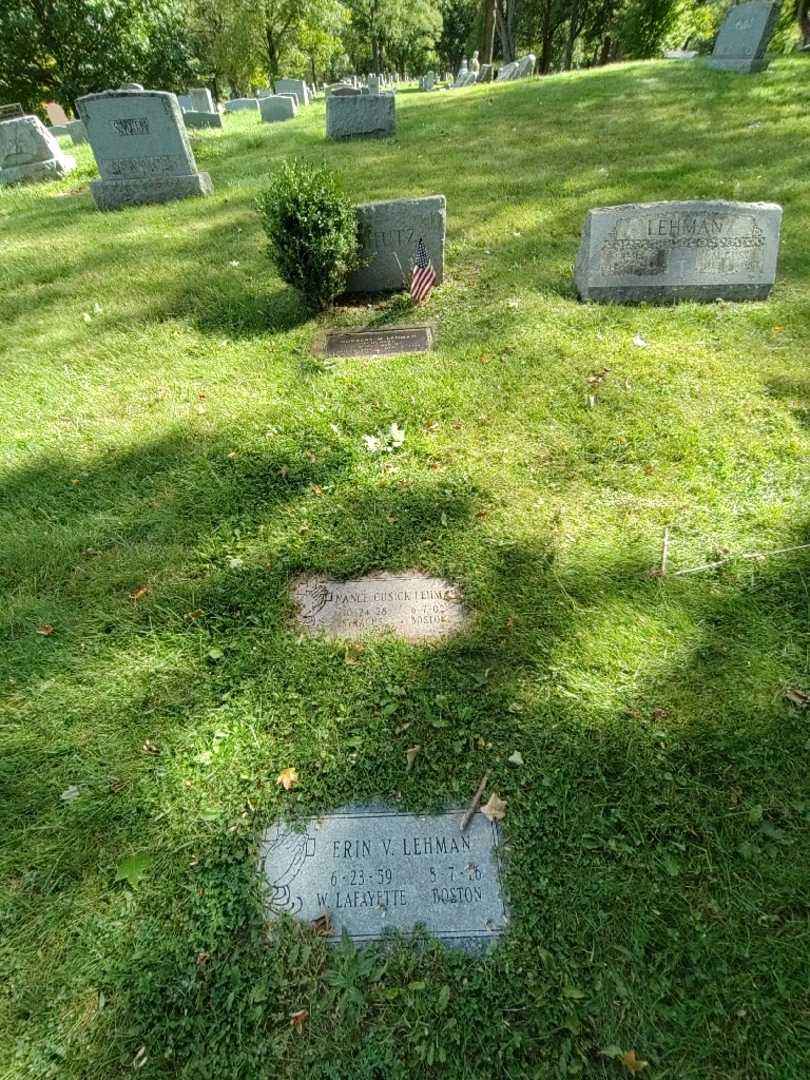 Nancy Cusick Lehman's grave. Photo 2