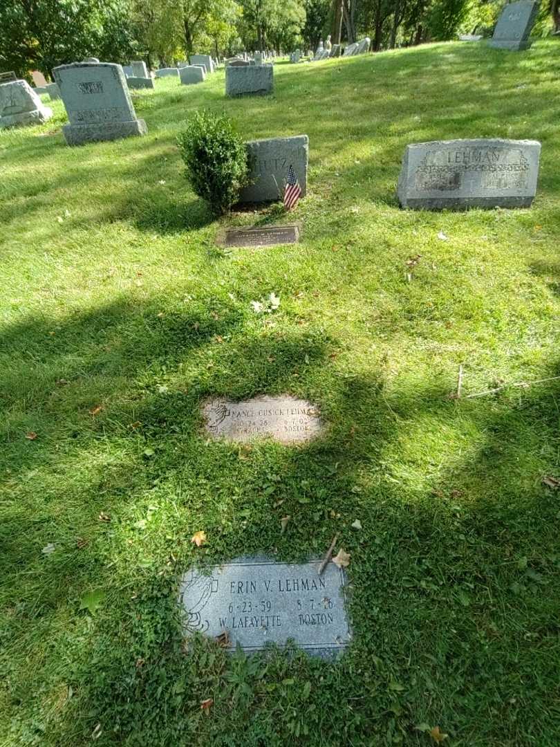 Nancy Cusick Lehman's grave. Photo 1