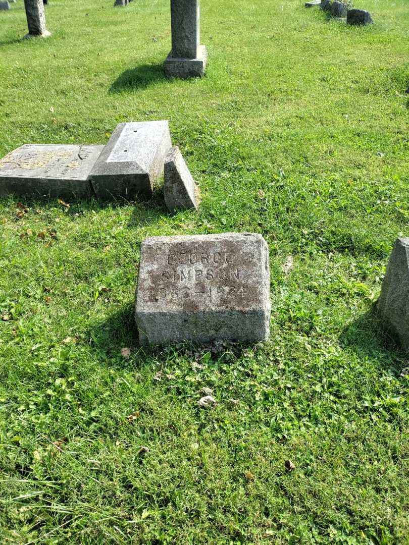 George W. Simpson's grave. Photo 2