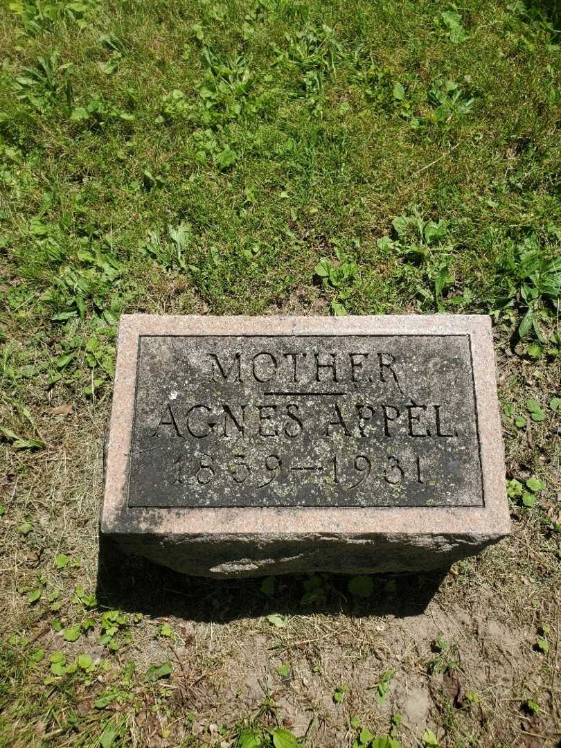 Agnes Appel's grave. Photo 3