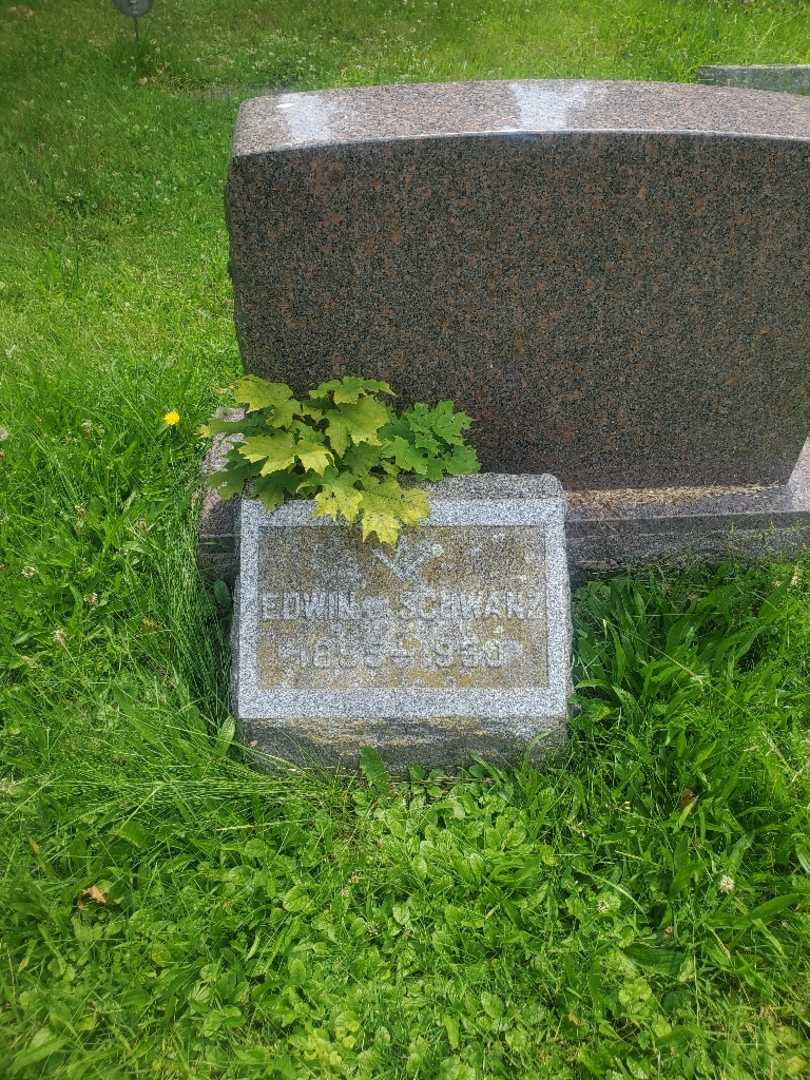 Edwin J. Schwanz's grave. Photo 2
