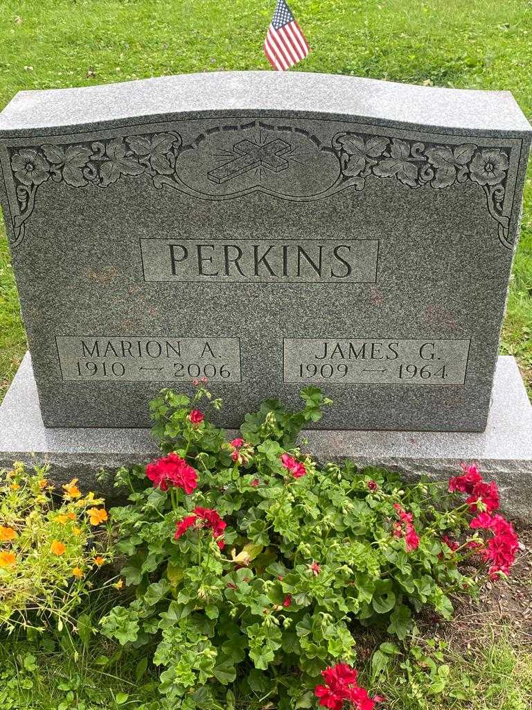 Marion A. Perkins's grave. Photo 3